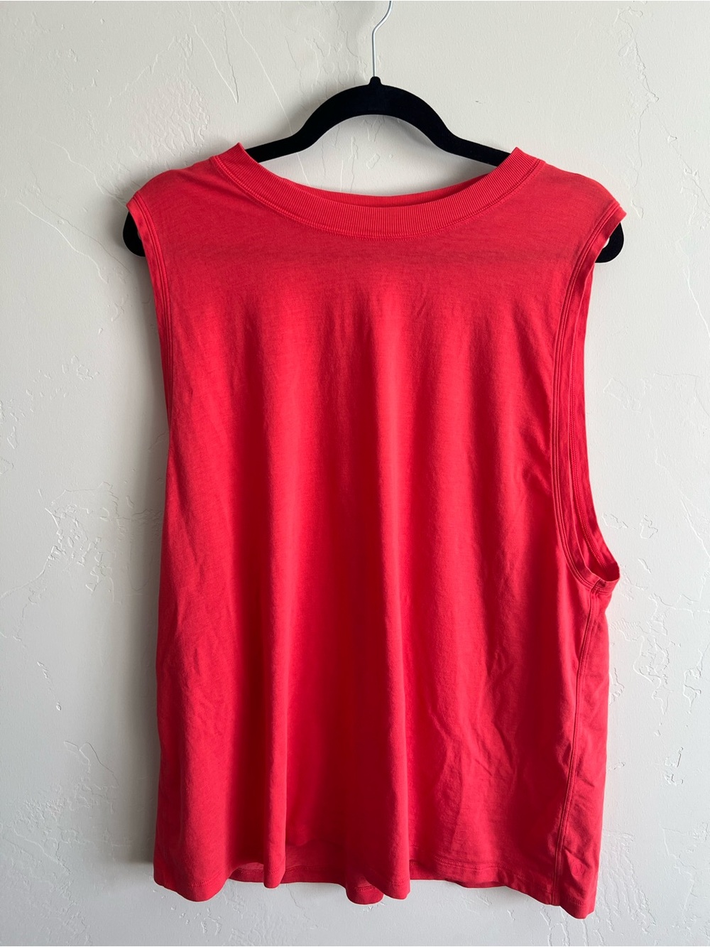 lululemon All Yours Boyfriend Tank Bright Coral Red Size 14